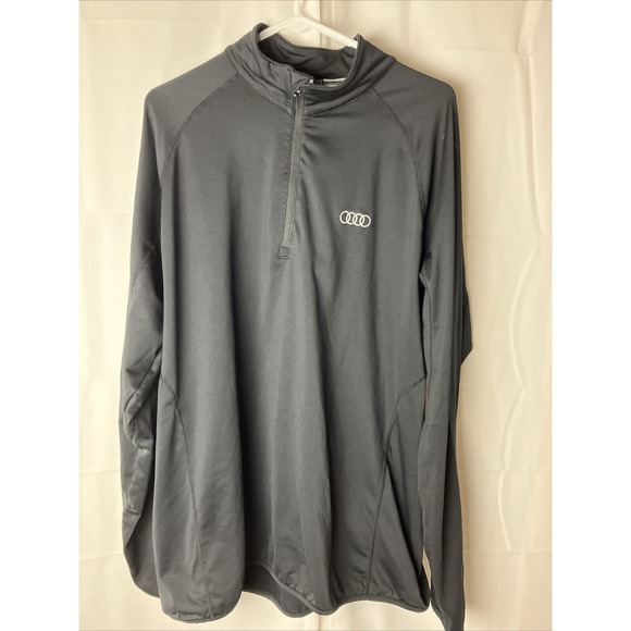 Audi Other - AUDI Pullover 1/4 Zip Lightweight  Jacket Men's XL Loose Fit Black Under Armour